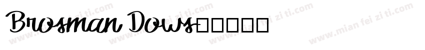 Brosman Dows字体转换